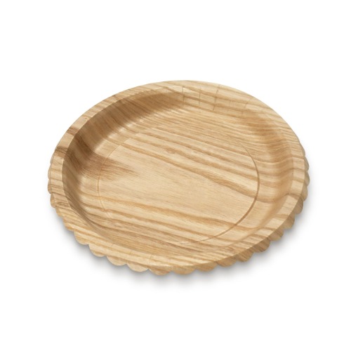 ● Eco-Friendly Innovation Wood Plate_Round (M)_15 ea / 1box