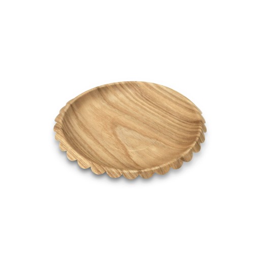 ● Eco-Friendly Innovation Wood Plate_Round (S)_15 ea / 1box
